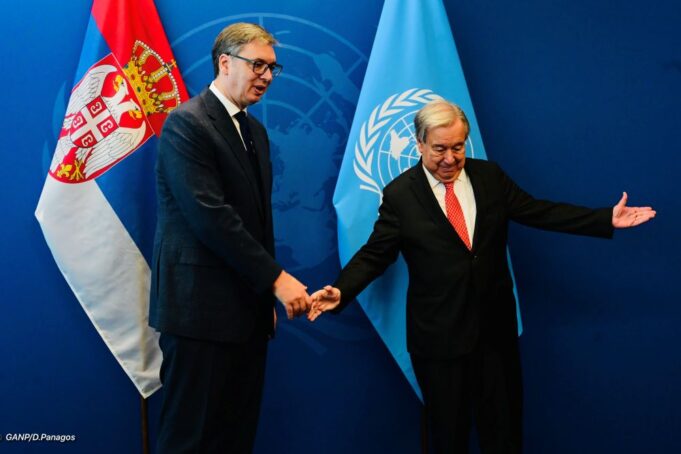 President of Serbia meets U.N. Secretary General
