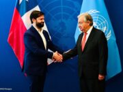 Chile President Meets U.N. Secretary General