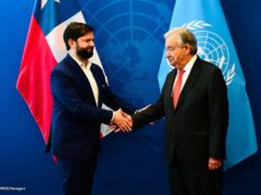 Chile President Meets U.N. Secretary General