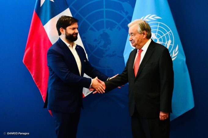 Chile President Meets U.N. Secretary General