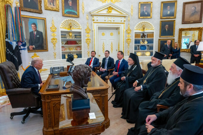 Ecumenical Patriarch Bartholomew Meets with President Trump