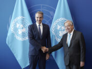 Greek PM Mitsotakis meets with UN Secretary-General