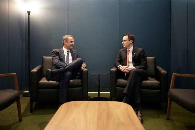 Greek PM Mitsotakis Meets with Michael Kratsios