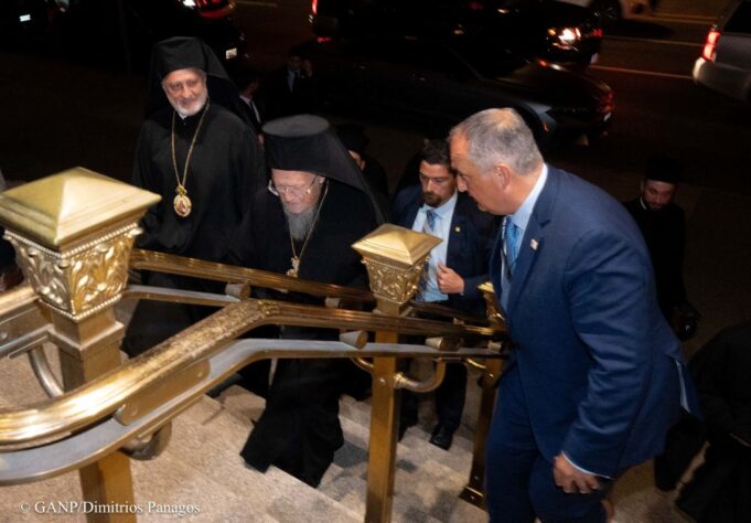 Ecumenical Patriarch Bartholomew arrived in the USA