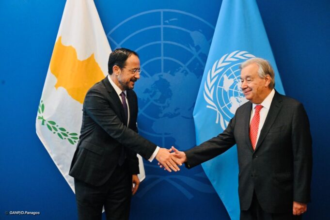 Συνάντηση Ν. Χριστοδουλίδη – Α. Γκουτέρες