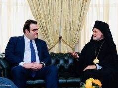 Συνάντηση Κυρ. Πιερρακάκη με τον Αρχιεπίσκοπο Ελπιδοφόρο