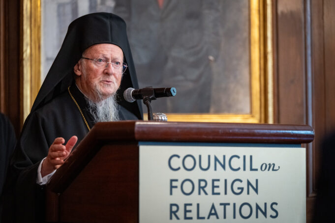 Ecumenical Patriarch Warns Against Authoritarianism and Religious Nationalism in Address to Council on Foreign Relations