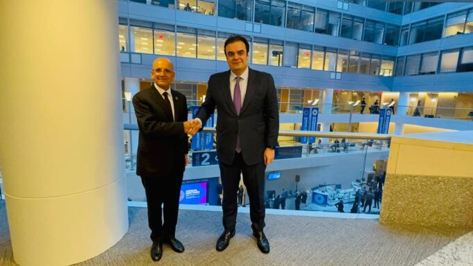 Συνάντηση Κυριάκου Πιερρακάκη με τον Mehmet Şimşek