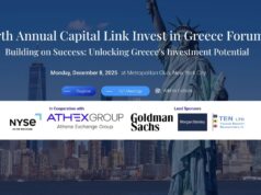 Capital Link Hosts 27th Annual “Invest in Greece” Forum in NYC, Dec. 8