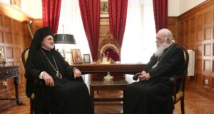Συνάντηση Αρχιεπισκόπου Αθηνών Ιερωνύμου με τον Αρχιεπίσκοπο Αμερικής Ελπιδοφόρο