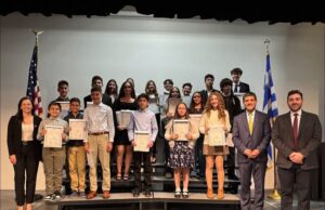 Award Ceremony for Certificate of Ellinomatheia at Hellenic American Academy