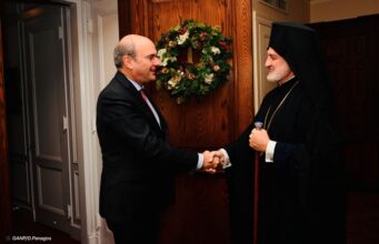 Συνάντηση Κ. Χατζηδάκη με τον Αρχιεπίσκοπο Ελπιδοφόρο