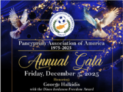 Pancyprian Association to Honor George Halkidis with “Dinos Iordanou” Freedom Award, Dec.5