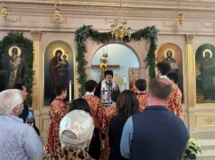 Metropolitan Methodios Celebrates Divine Liturgy at St. Spyridon Church in Newport, RI