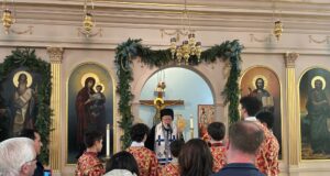 Metropolitan Methodios Celebrates Divine Liturgy at St. Spyridon Church in Newport, RI