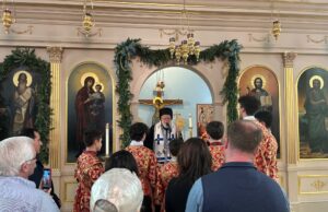 Metropolitan Methodios Celebrates Divine Liturgy at St. Spyridon Church in Newport, RI