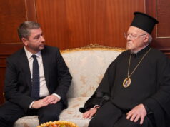 Συνάντηση Ν. Ανδρουλάκη με τον Οικουμενικό Πατριάρχη Βαρθολομαίο