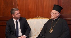Συνάντηση Ν. Ανδρουλάκη με τον Οικουμενικό Πατριάρχη Βαρθολομαίο