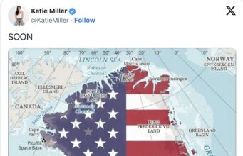 Γροιλανδία: Χρήσιμο το νησί αλλά όχι “ζωτικής σημασίας” για την αντιπυραυλική άμυνα των ΗΠΑ To προκλητικό tweet της συζύγου του αναπληρωτή προσωπάρχη του Λευκού Οίκου Στίβεν Μίλερ για τη Γροιλανδία / Φωτo: X