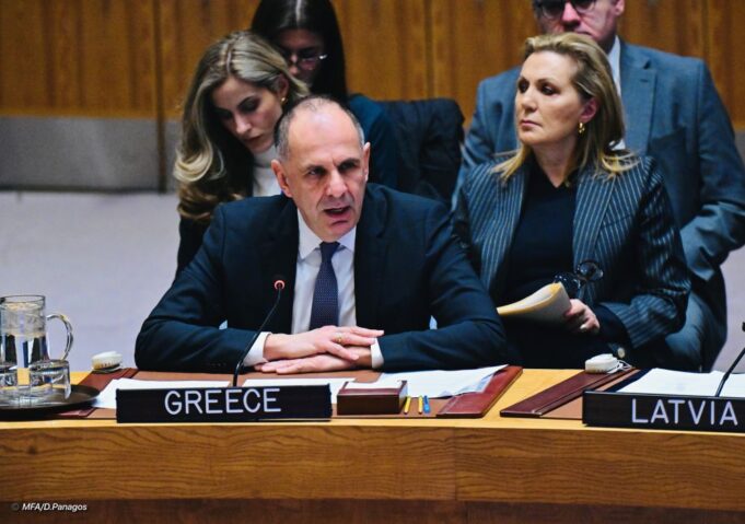 Γεραπετρίτης στο ΣΑ ΟΗΕ: “Η ειρήνη στη Μέση Ανατολή αποτελεί επιτακτική ηθική, πολιτική και ανθρωπιστική αναγκαιότητα”