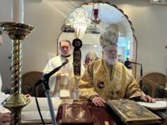 Metropolitan Methodios Celebrates Divine Liturgy in Ipswich