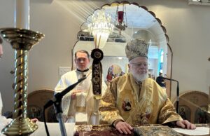 Metropolitan Methodios Celebrates Divine Liturgy in Ipswich
