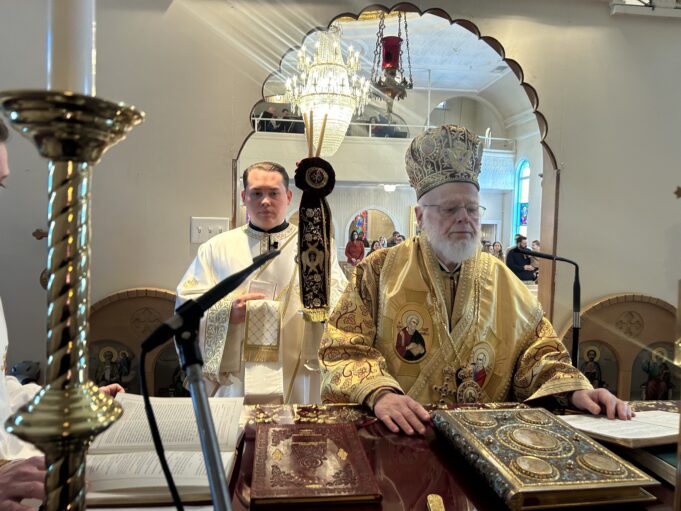 Metropolitan Methodios Celebrates Divine Liturgy in Ipswich