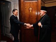 Εθιμοτυπική επίσκεψη του νέου Πρέσβη της Ελλάδος στις ΗΠΑ στον Αρχιεπίσκοπο