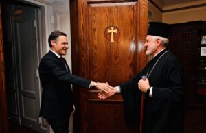 Εθιμοτυπική επίσκεψη του νέου Πρέσβη της Ελλάδος στις ΗΠΑ στον Αρχιεπίσκοπο