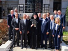 Archbishop Elpidophoros Visits AHI’s “Hellenic House”