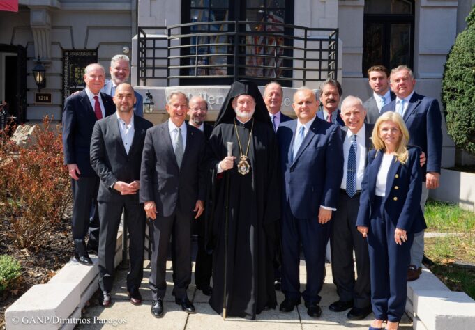 Archbishop Elpidophoros Visits AHI’s “Hellenic House”
