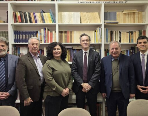Ambassador A. Alexandridis Visits the Asia Minor & Pontos Hellenic Research Center