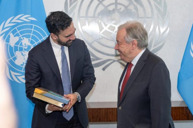 Secretary-General Meets Mayor of New York City