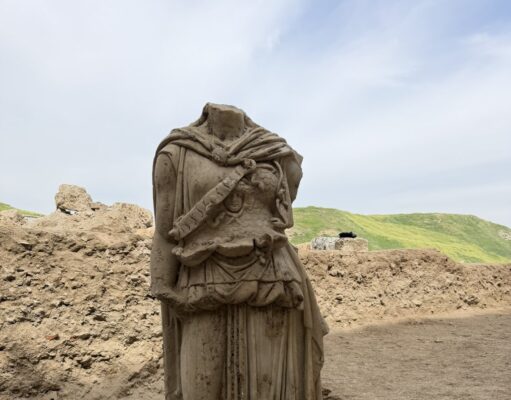 Two-meter statue of Athena discovered during excavations at Laodikeia