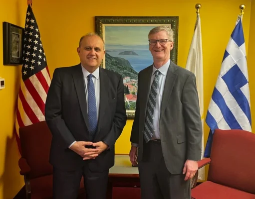 Daniel Lawton, Deputy Assistant Secretary for Europe and Eurasia, Visits the Hellenic House