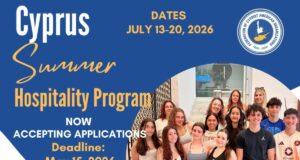 Applications Still Open for the 2026 Cyprus Summer Hospitality Program