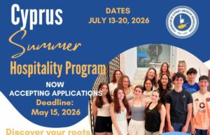 Applications Still Open for the 2026 Cyprus Summer Hospitality Program