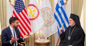 Συνάντηση Αρχιεπισκόπου Αμερικής με τον δήμαρχο Νέας Υόρκης Ζ. Μαμντάνι
