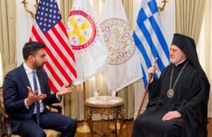 Συνάντηση Αρχιεπισκόπου Αμερικής με τον δήμαρχο Νέας Υόρκης Ζ. Μαμντάνι