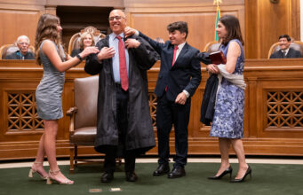 Greek-American Theo Angelis Sworn in as Washington State’s new Supreme Court Justice