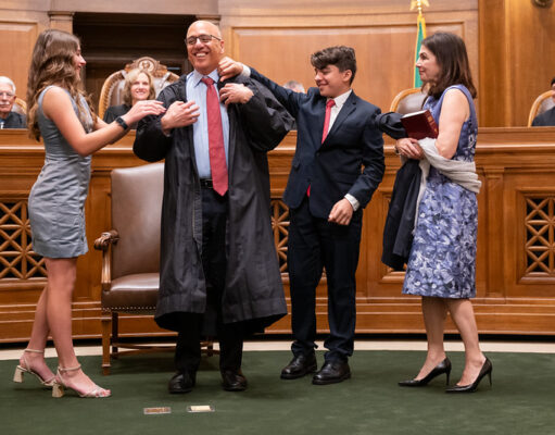 Greek-American Theo Angelis Sworn in as Washington State’s new Supreme Court Justice