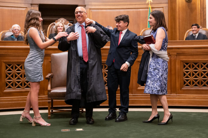 Greek-American Theo Angelis Sworn in as Washington State’s new Supreme Court Justice