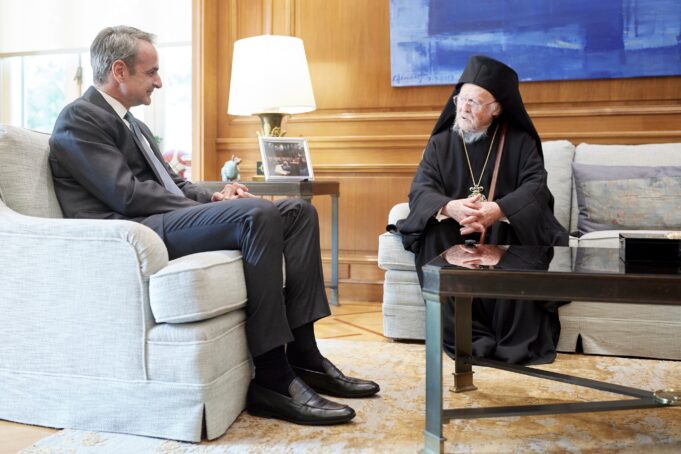 Ecumenical Patriarch Bartholomew meets PM Mitsotakis