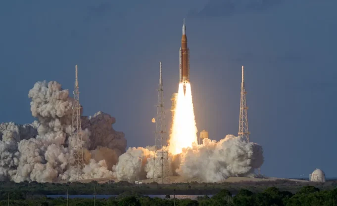 NASA Launches Historic Lunar Mission
