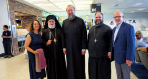 Cleveland Welcomes 48th Clergy-Laity Congress His Eminence Metropolitan Philotheos of Thessaloniki accompanied by His Grace Bishop Athenagoras of Nazianzos, and Fr. Damaskinos arrived in Cleveland, Ohio and were welcomed at the airport by His Eminence Metropolitan Savas of Pittsburgh, Host of the 48th Clergy-Laity congress. His Eminence Archbishop Elpidophoros of America welcomed Metropolitan Philotheos at The Cleveland Hotel.
