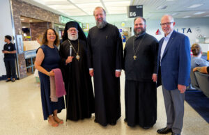 Cleveland Welcomes 48th Clergy-Laity Congress His Eminence Metropolitan Philotheos of Thessaloniki accompanied by His Grace Bishop Athenagoras of Nazianzos, and Fr. Damaskinos arrived in Cleveland, Ohio and were welcomed at the airport by His Eminence Metropolitan Savas of Pittsburgh, Host of the 48th Clergy-Laity congress. His Eminence Archbishop Elpidophoros of America welcomed Metropolitan Philotheos at The Cleveland Hotel.