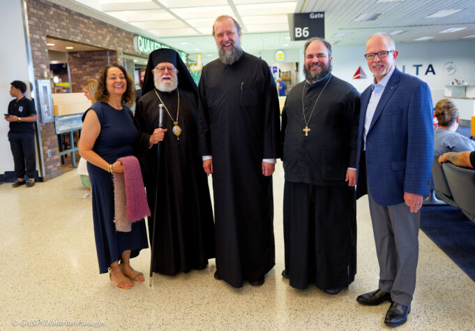Cleveland Welcomes 48th Clergy-Laity Congress His Eminence Metropolitan Philotheos of Thessaloniki accompanied by His Grace Bishop Athenagoras of Nazianzos, and Fr. Damaskinos arrived in Cleveland, Ohio and were welcomed at the airport by His Eminence Metropolitan Savas of Pittsburgh, Host of the 48th Clergy-Laity congress. His Eminence Archbishop Elpidophoros of America welcomed Metropolitan Philotheos at The Cleveland Hotel.