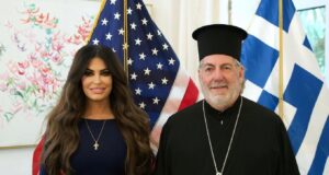 Συνάντηση K.Guilfoyle με τον Αρχιεπίσκοπο Θυατείρων Νικήτα
