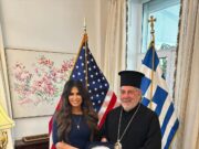 Archbishop Nikitas Meets the U.S. Ambassador to Greece in Athens