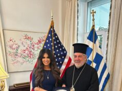 Archbishop Nikitas Meets the U.S. Ambassador to Greece in Athens